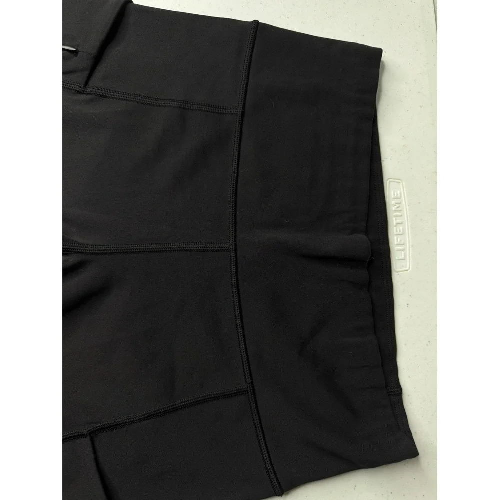 Athleta Women Black High Rise‎ Crop Leggings with Pockets Size S